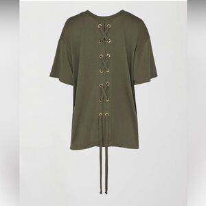 CARBON38
LACE UP TUNIC - BACK  Women Top